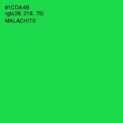 #1CDA4B - Malachite Color Image