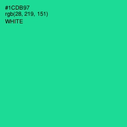 #1CDB97 - Caribbean Green Color Image