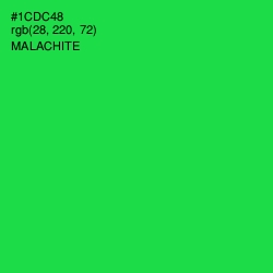 #1CDC48 - Malachite Color Image