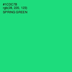 #1CDC7B - Spring Green Color Image