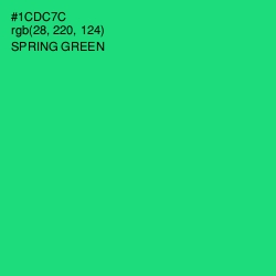 #1CDC7C - Spring Green Color Image