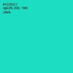 #1CDCC1 - Java Color Image