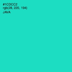 #1CDCC2 - Java Color Image