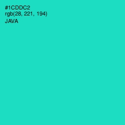 #1CDDC2 - Java Color Image