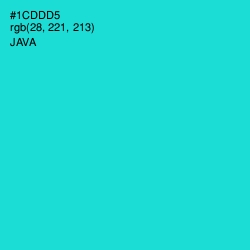 #1CDDD5 - Java Color Image