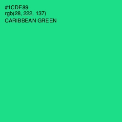 #1CDE89 - Caribbean Green Color Image