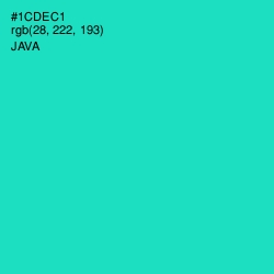 #1CDEC1 - Java Color Image