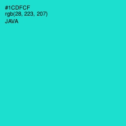 #1CDFCF - Java Color Image