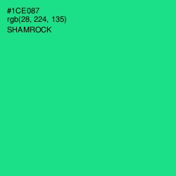 #1CE087 - Shamrock Color Image