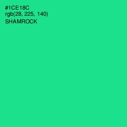 #1CE18C - Shamrock Color Image