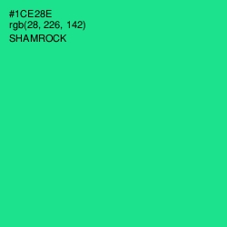#1CE28E - Shamrock Color Image