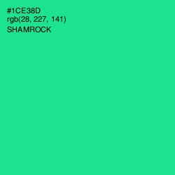 #1CE38D - Shamrock Color Image