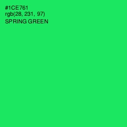 #1CE761 - Spring Green Color Image