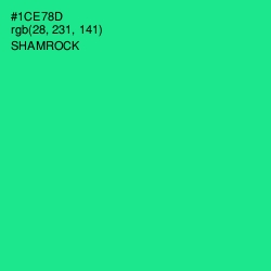 #1CE78D - Shamrock Color Image