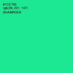 #1CE793 - Shamrock Color Image