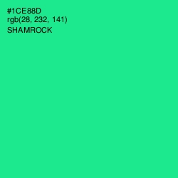 #1CE88D - Shamrock Color Image