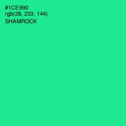 #1CE990 - Shamrock Color Image