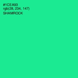 #1CEA93 - Shamrock Color Image