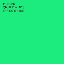 #1CEB7D - Spring Green Color Image