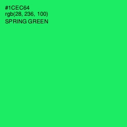 #1CEC64 - Spring Green Color Image