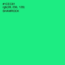 #1CEC81 - Shamrock Color Image