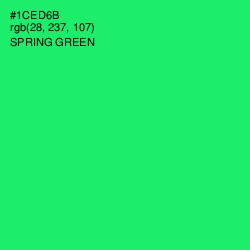 #1CED6B - Spring Green Color Image