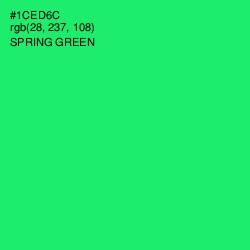 #1CED6C - Spring Green Color Image