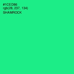 #1CED86 - Shamrock Color Image
