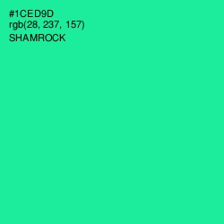 #1CED9D - Shamrock Color Image