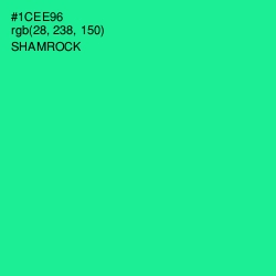 #1CEE96 - Shamrock Color Image