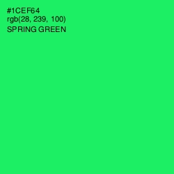 #1CEF64 - Spring Green Color Image