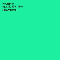 #1CEFA0 - Shamrock Color Image