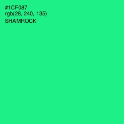 #1CF087 - Shamrock Color Image