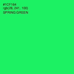 #1CF164 - Spring Green Color Image
