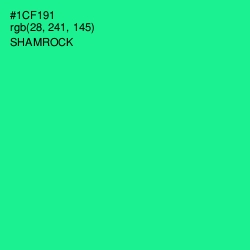 #1CF191 - Shamrock Color Image