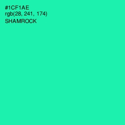 #1CF1AE - Shamrock Color Image