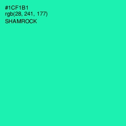 #1CF1B1 - Shamrock Color Image