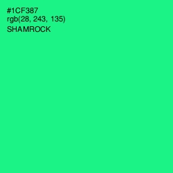 #1CF387 - Shamrock Color Image