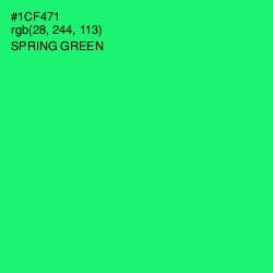 #1CF471 - Spring Green Color Image