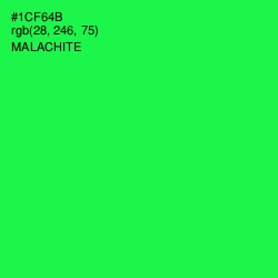 #1CF64B - Malachite Color Image