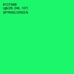 #1CF66B - Spring Green Color Image