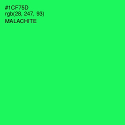 #1CF75D - Malachite Color Image