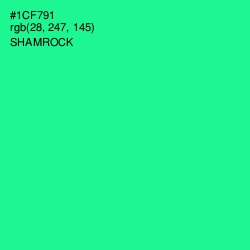 #1CF791 - Shamrock Color Image