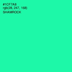 #1CF7A8 - Shamrock Color Image