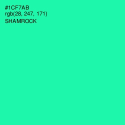 #1CF7AB - Shamrock Color Image