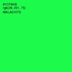 #1CFB4B - Malachite Color Image