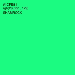 #1CFB81 - Shamrock Color Image