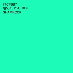 #1CFBB7 - Shamrock Color Image