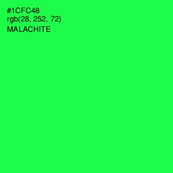 #1CFC48 - Malachite Color Image