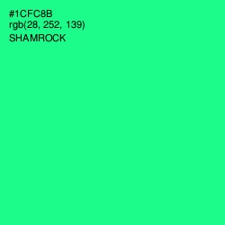 #1CFC8B - Shamrock Color Image